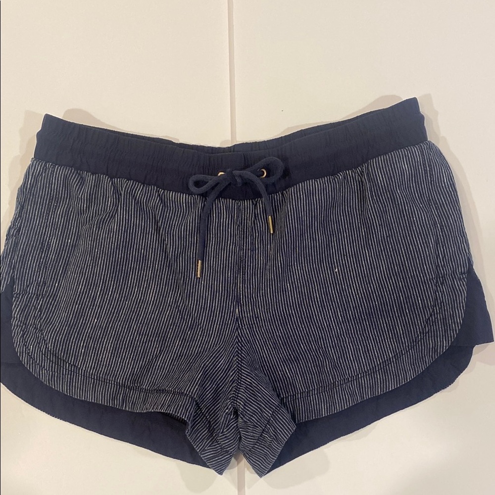 Athleta Navy Striped Women's Shorts